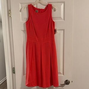 Anne Klein Coral Sleeveless Mini Dress